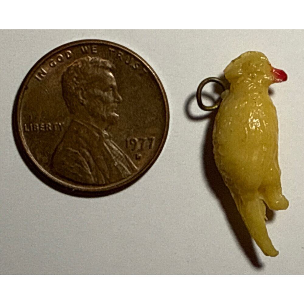 Vintage Parrot Bird Cracker Jack Celluloid Charm 1A
